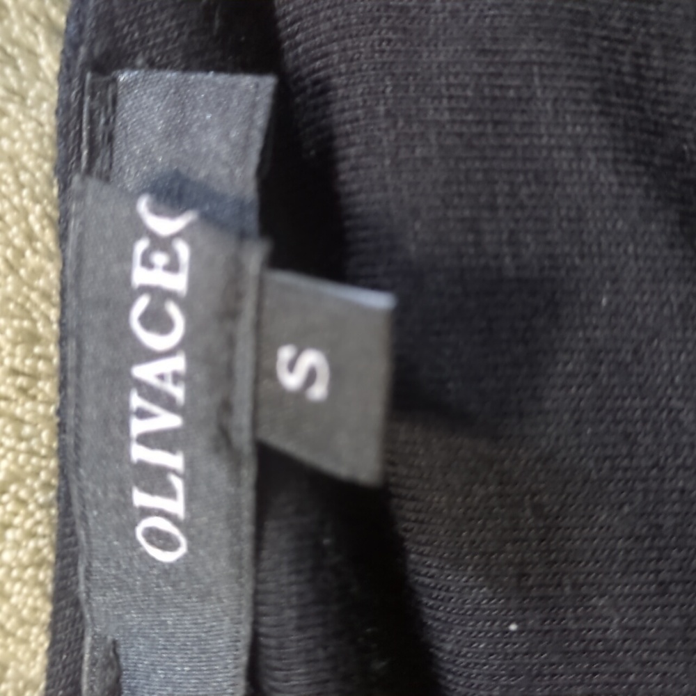 Olivaceous Elegant Black One-Shoulder Dress Size S 90% Modal - Picture 4 of 5